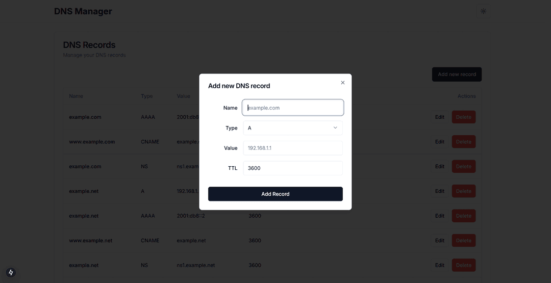 Own DNS Server